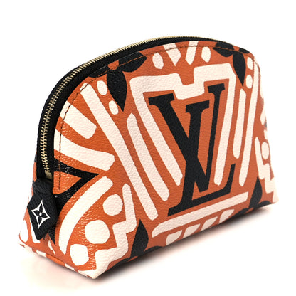 Louis Vuitton Monogram Giant Crafty Cosmetic Pouch Creme Caramel 3 of 7