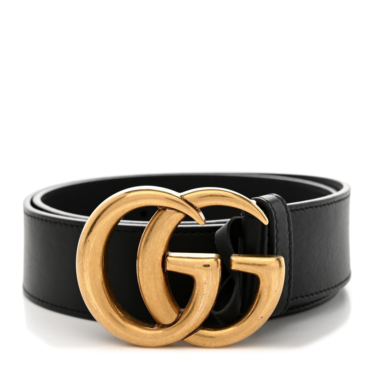 Gucci Calfskin Double G 40mm Belt 75 30 Black 1 of 5
