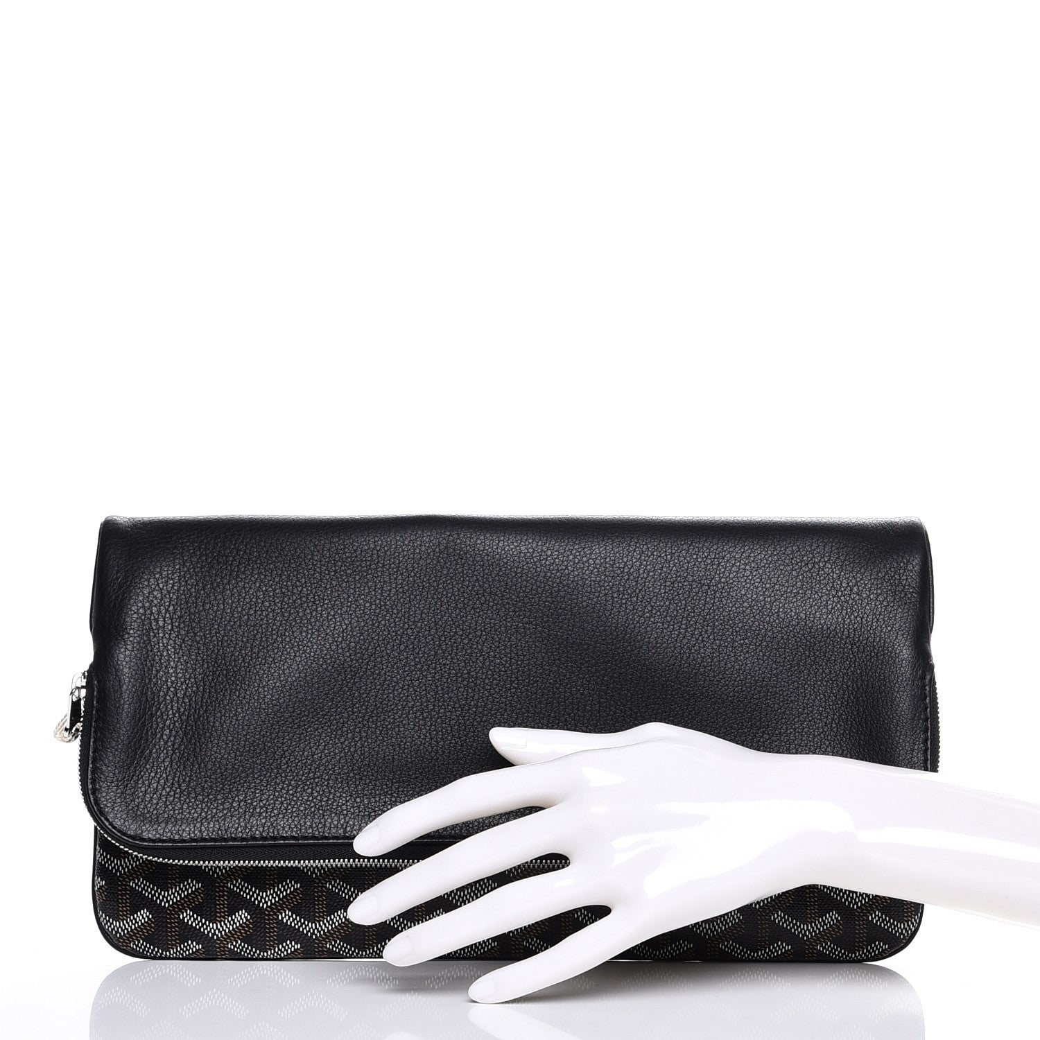 Goyard Goyardine Sainte Marie Soft Clutch Black 2 of 9