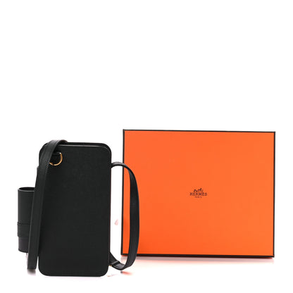 Hermes Epsom Hermesway Phone Case Black 11 of 12