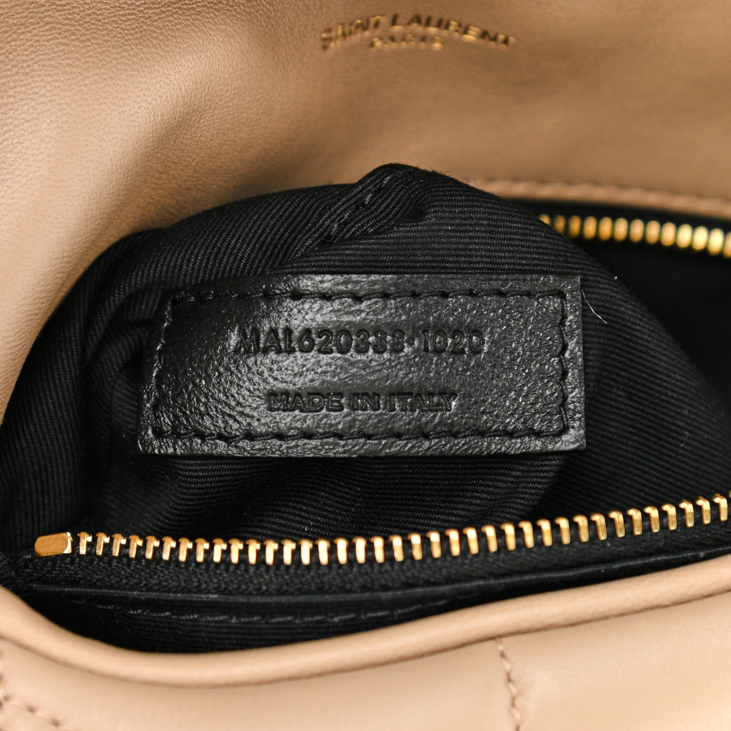 Lambskin Quilted Toy Loulou Puffer Monogram Chain Satchel Nude Powder