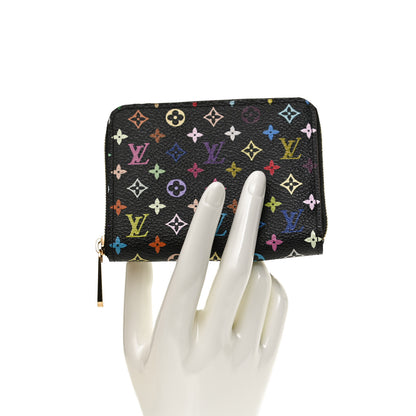 Louis Vuitton Monogram Multicolor Zippy Coin Purse Black Grenade 2 of 8