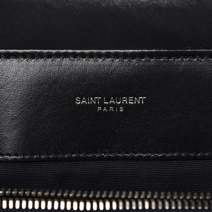 Saint Laurent Calfskin Y Quilted Monogram Medium Loulou Chain Satchel Black 7 of 9
