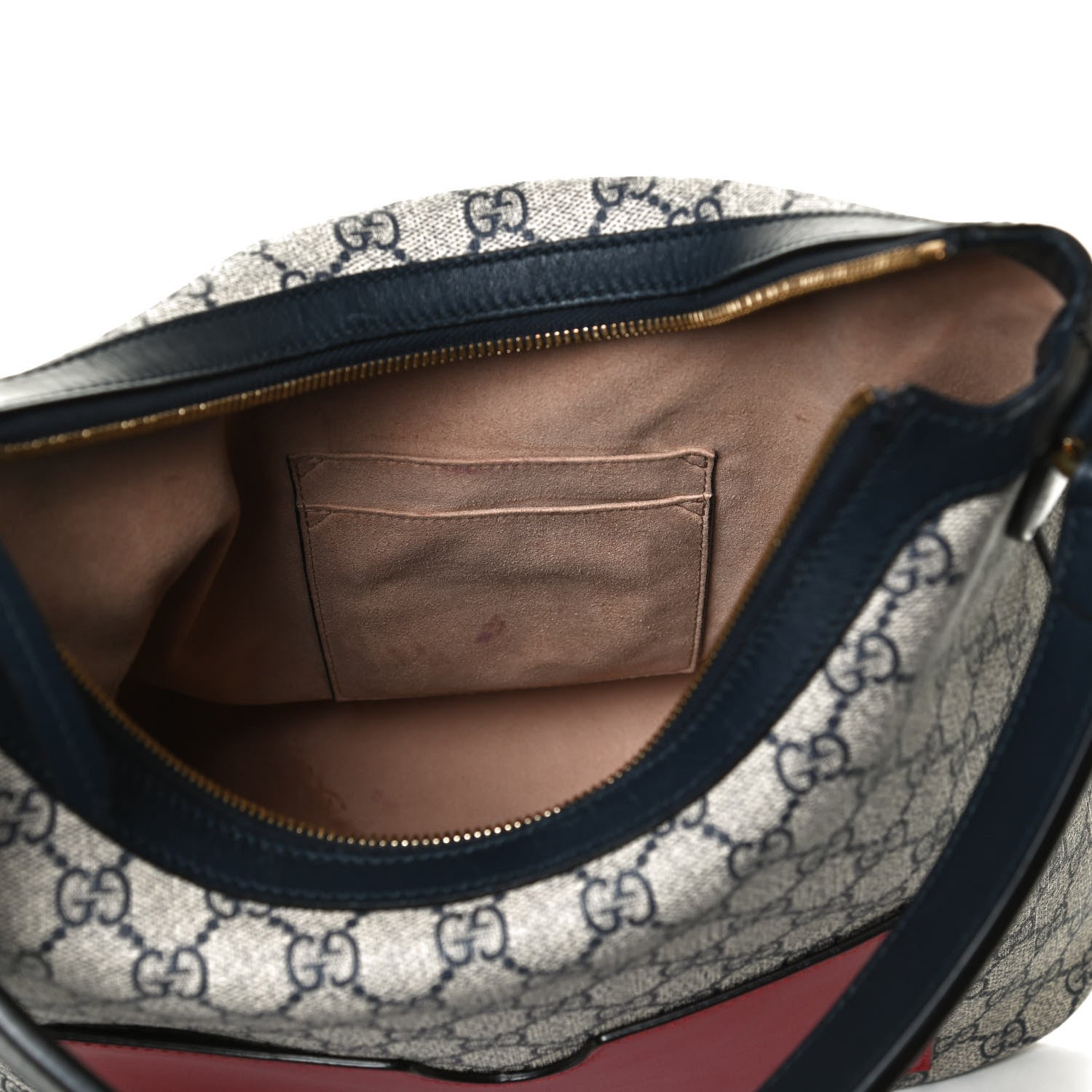 Gucci GG Supreme Monogram Linea A Hobo Navy 11 of 12