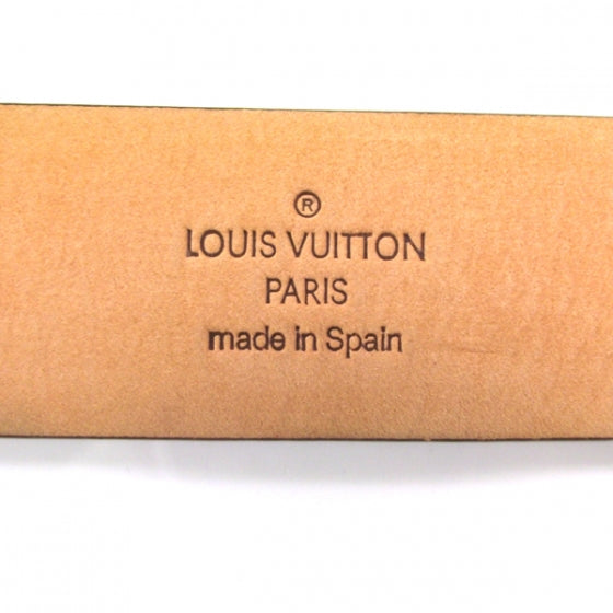 Louis Vuitton Monogram Belt w Gold Buckle 85/34 3 of 6