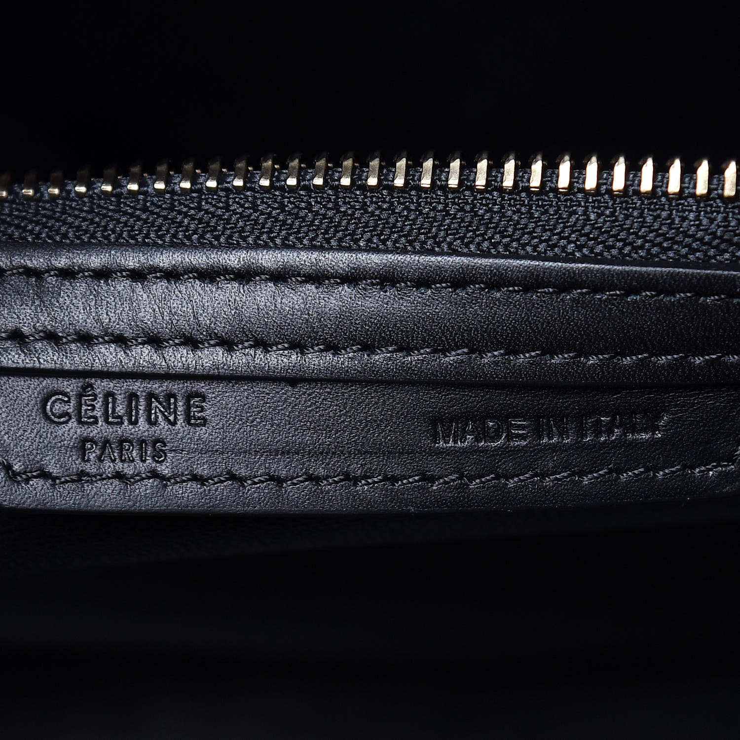 Celine Satin Calfskin Mini Tri-Color Luggage Dark Grey 6 of 11