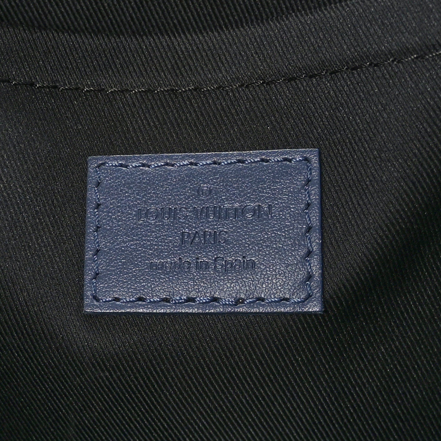 Louis Vuitton Monogram Shadow Discovery Pochette GM Blue 6 of 7
