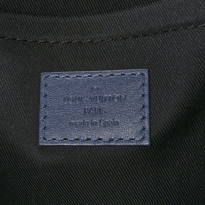 Louis Vuitton Monogram Shadow Discovery Pochette GM Blue 6 of 7