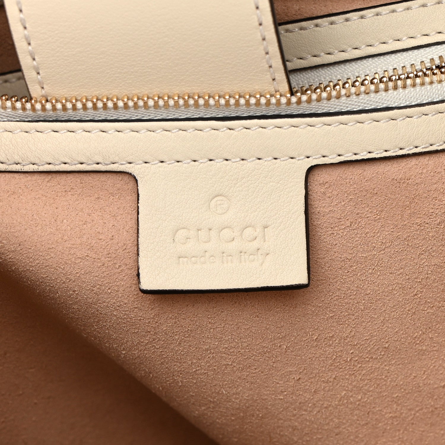 Gucci GG Supreme Monogram Medium Padlock Tote White 13 of 14