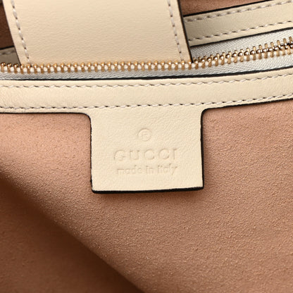 Gucci GG Supreme Monogram Medium Padlock Tote White 13 of 14