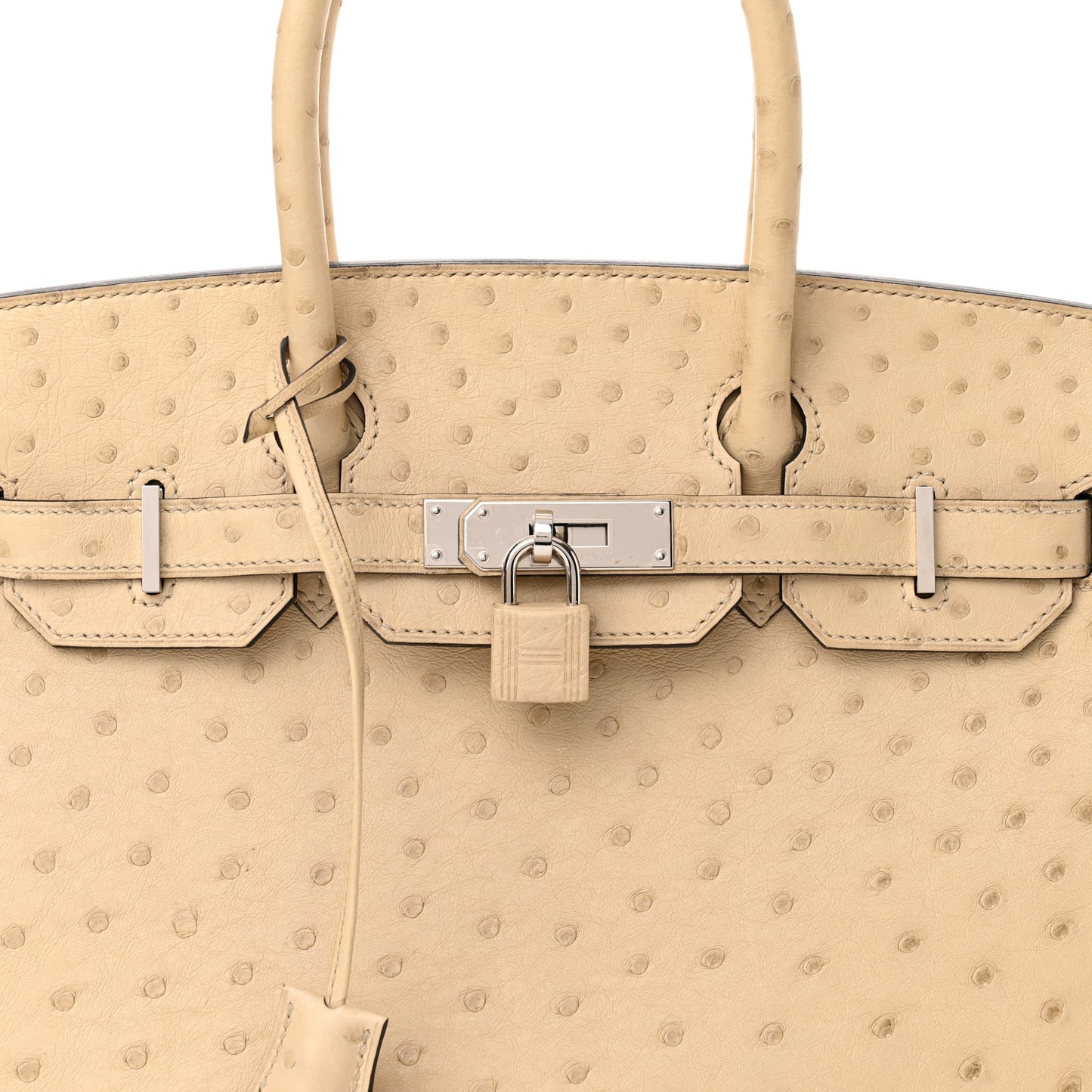 Ostrich Birkin 30 Parchemin