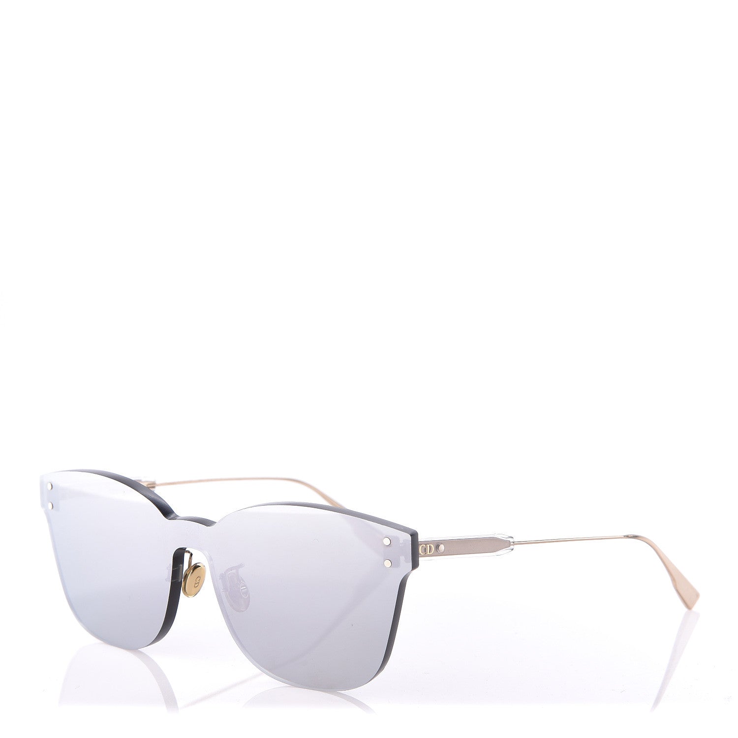 Christian Dior Mirrored Color Quake 2 Sunglasses Silver 1 of 9