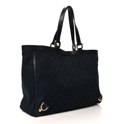 Gucci Nylon Monogram Large Abbey Tote Black 3 of 11
