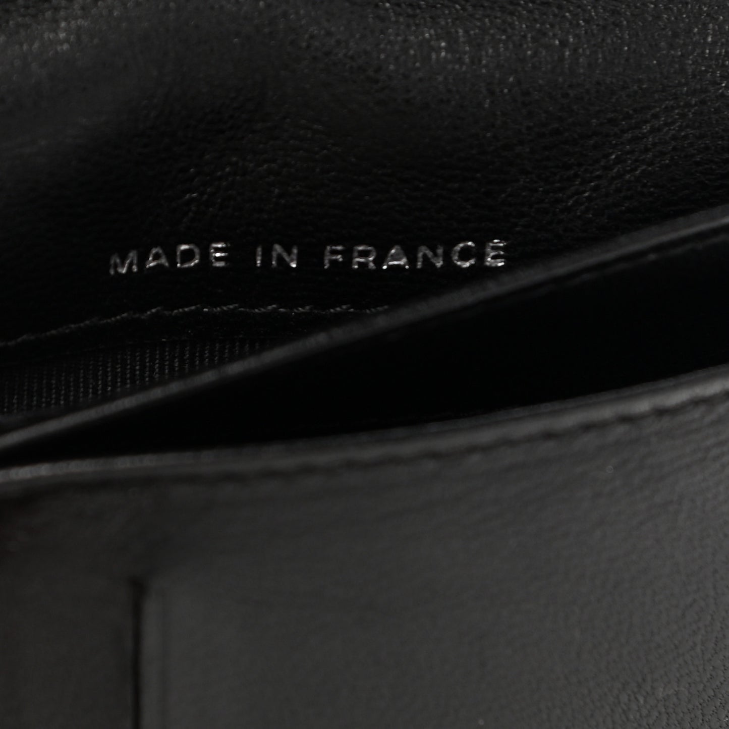 Lambskin Quilted Zip Around Coin Purse Wallet Black