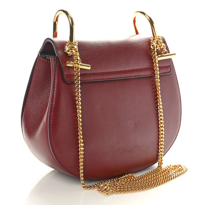 Chloe Smooth Calfskin Mini Drew Shoulder Bag Wine Purple 3 of 9