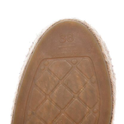 Chanel Patent Sequin CC Espadrilles 38 White 7 of 10