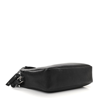 Saint Laurent Lambskin Monogram Embossed Small Lou Camera Bag Black 4 of 10