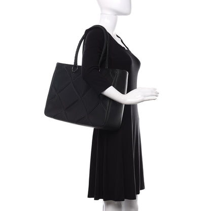 Bottega Veneta PVC Quilted Tote Black 2 of 11