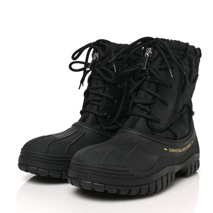 Christian Dior Rubber Nylon D-Venture Boots 38.5 Black 3 of 8