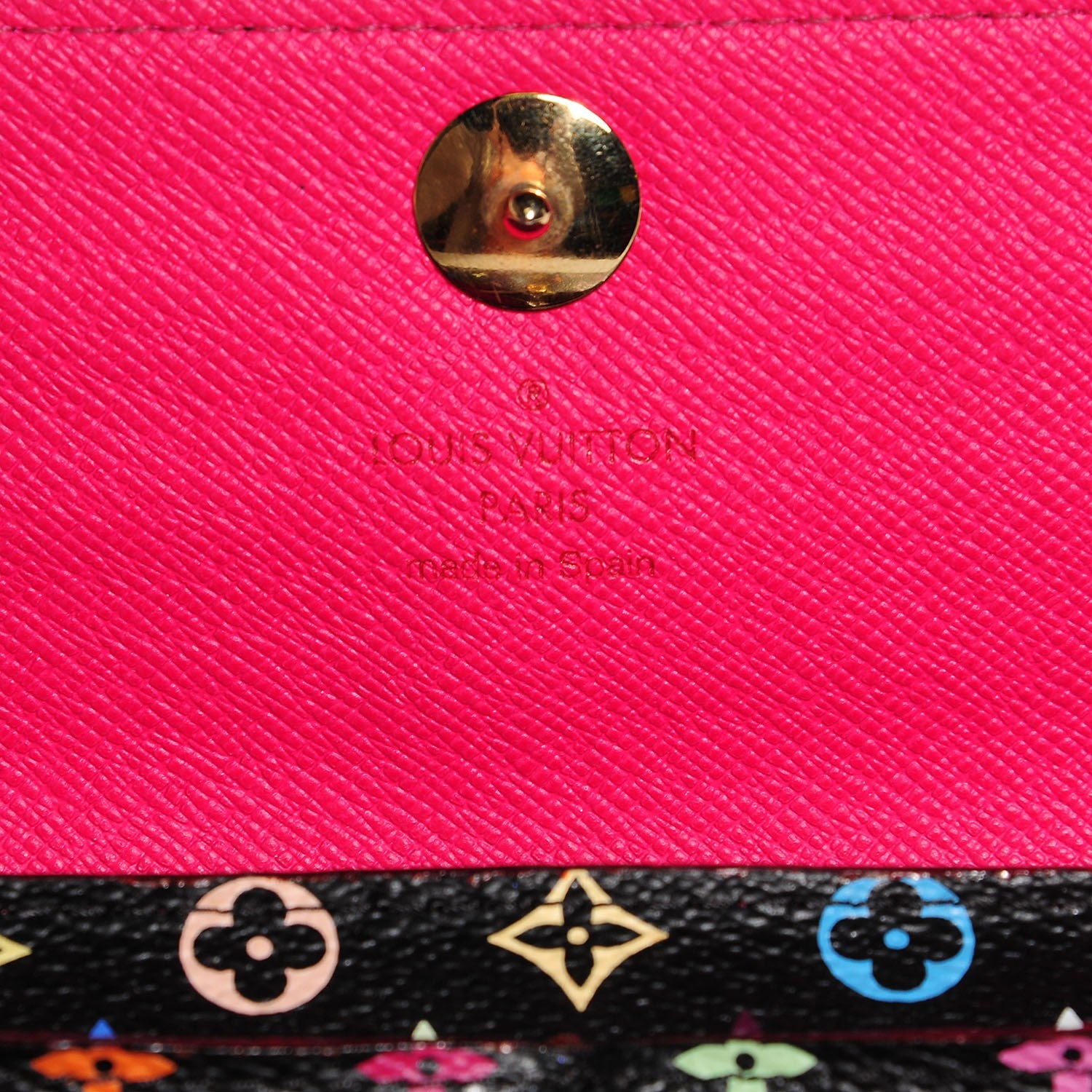 Louis Vuitton Monogram Multicolor Sarah Wallet Black Grenade 7 of 8