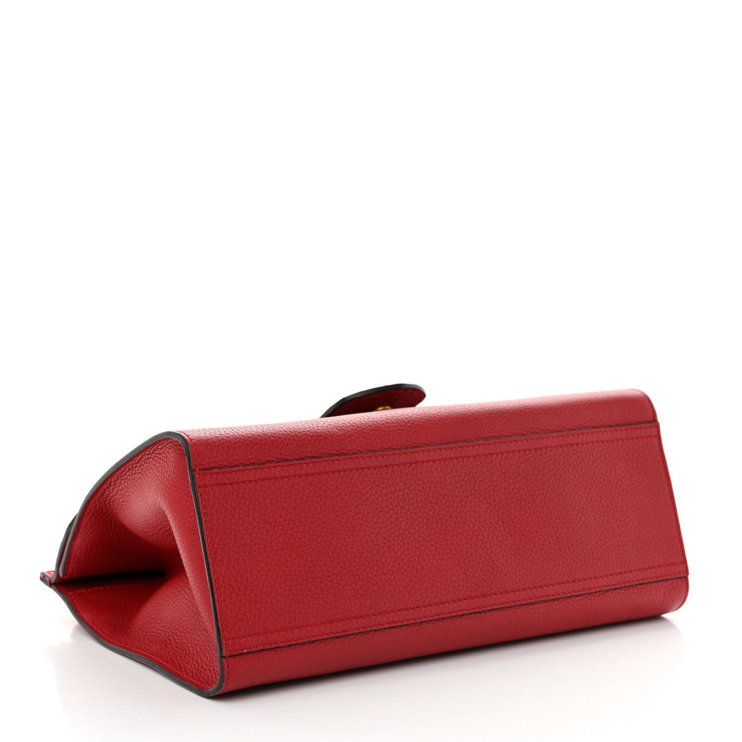 Gucci Calfskin Small GG Marmont Top Handle Bag Vulcanic Red 4 of 11