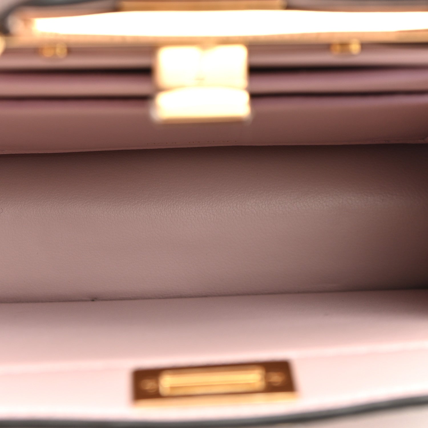 Fendi Lizard Togo Lucido Petite Peekaboo I SEE U Satchel Soft Berry 5 of 9