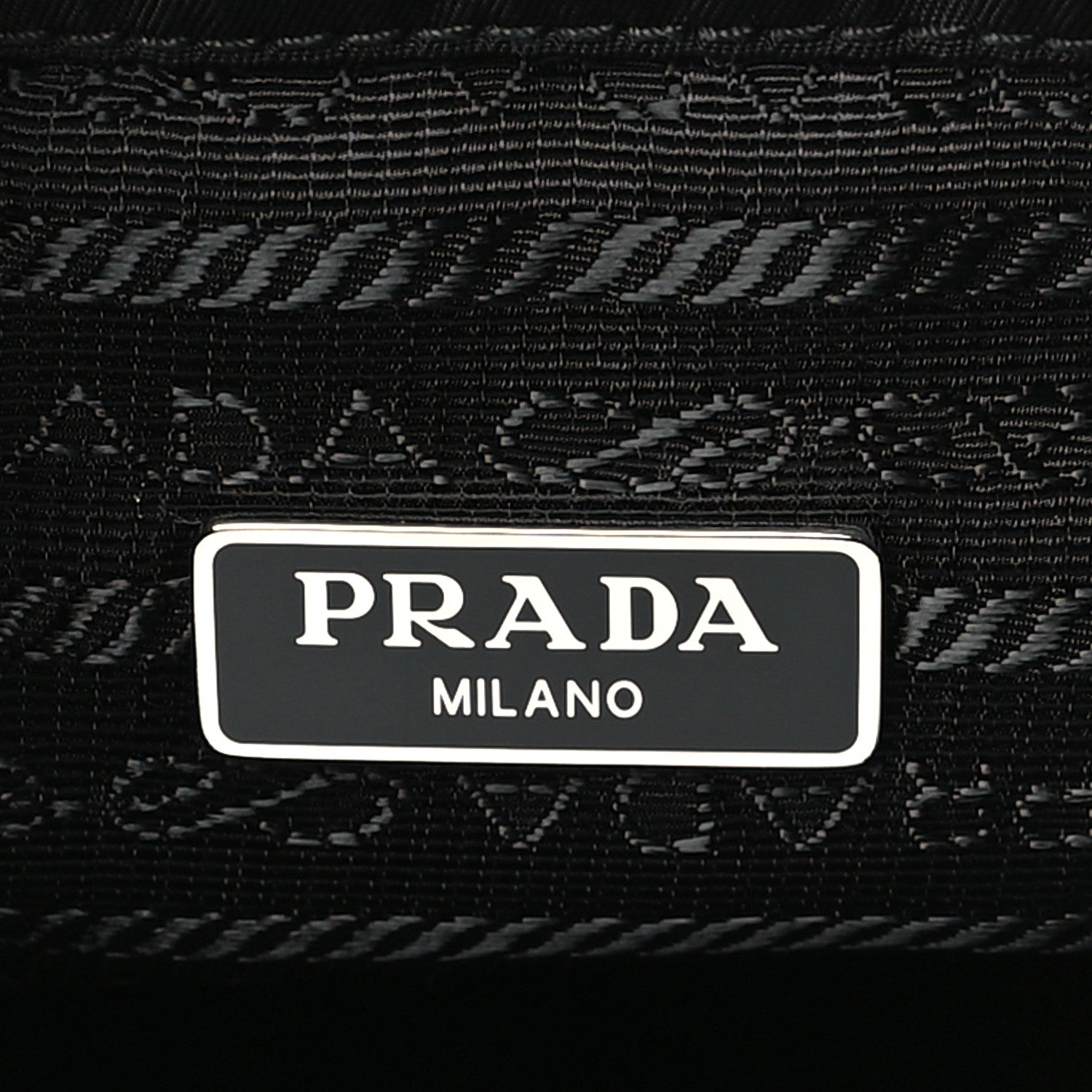 Prada Saffiano Tessuto Nylon Vela Bucket Wristlet Black 7 of 9