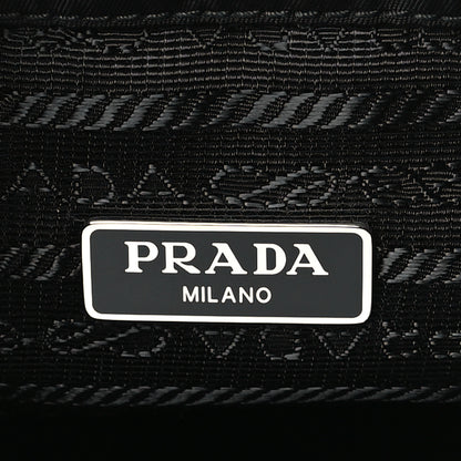 Prada Saffiano Tessuto Nylon Vela Bucket Wristlet Black 7 of 9
