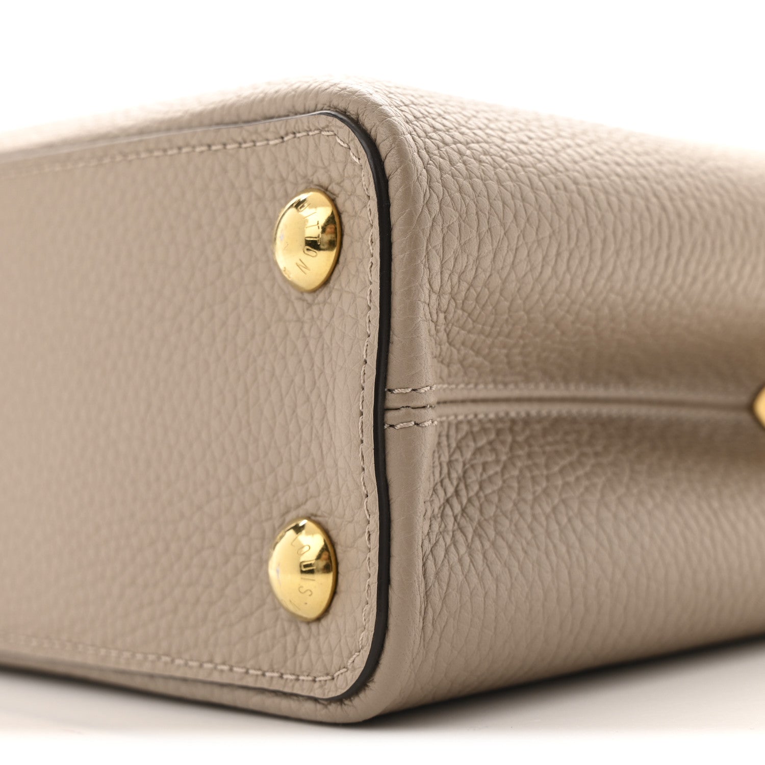 Louis Vuitton Taurillon Capucines BB Galet 10 of 11