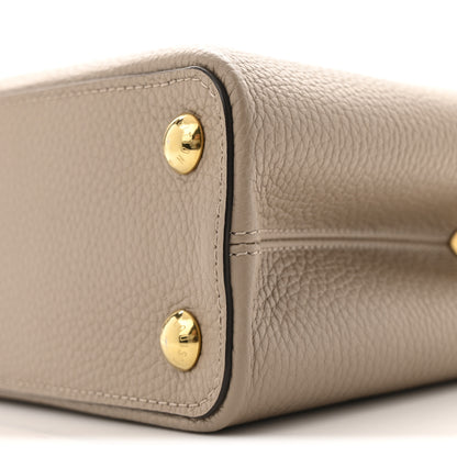 Louis Vuitton Taurillon Capucines BB Galet 10 of 11