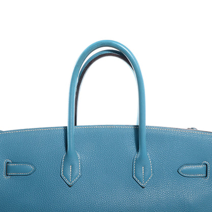 Hermes Togo Birkin 35 Blue Jean 9 of 23