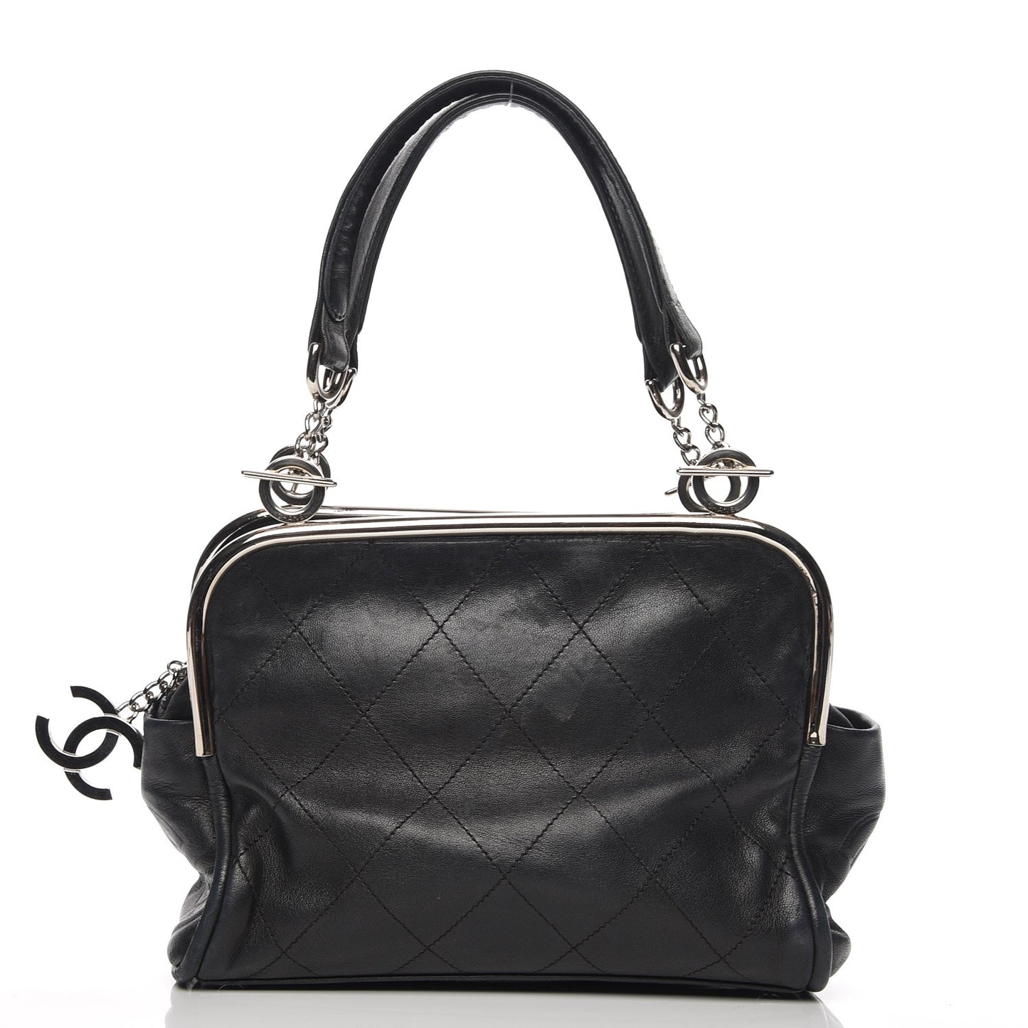 Lambskin Ultimate Soft Frame Bag Black