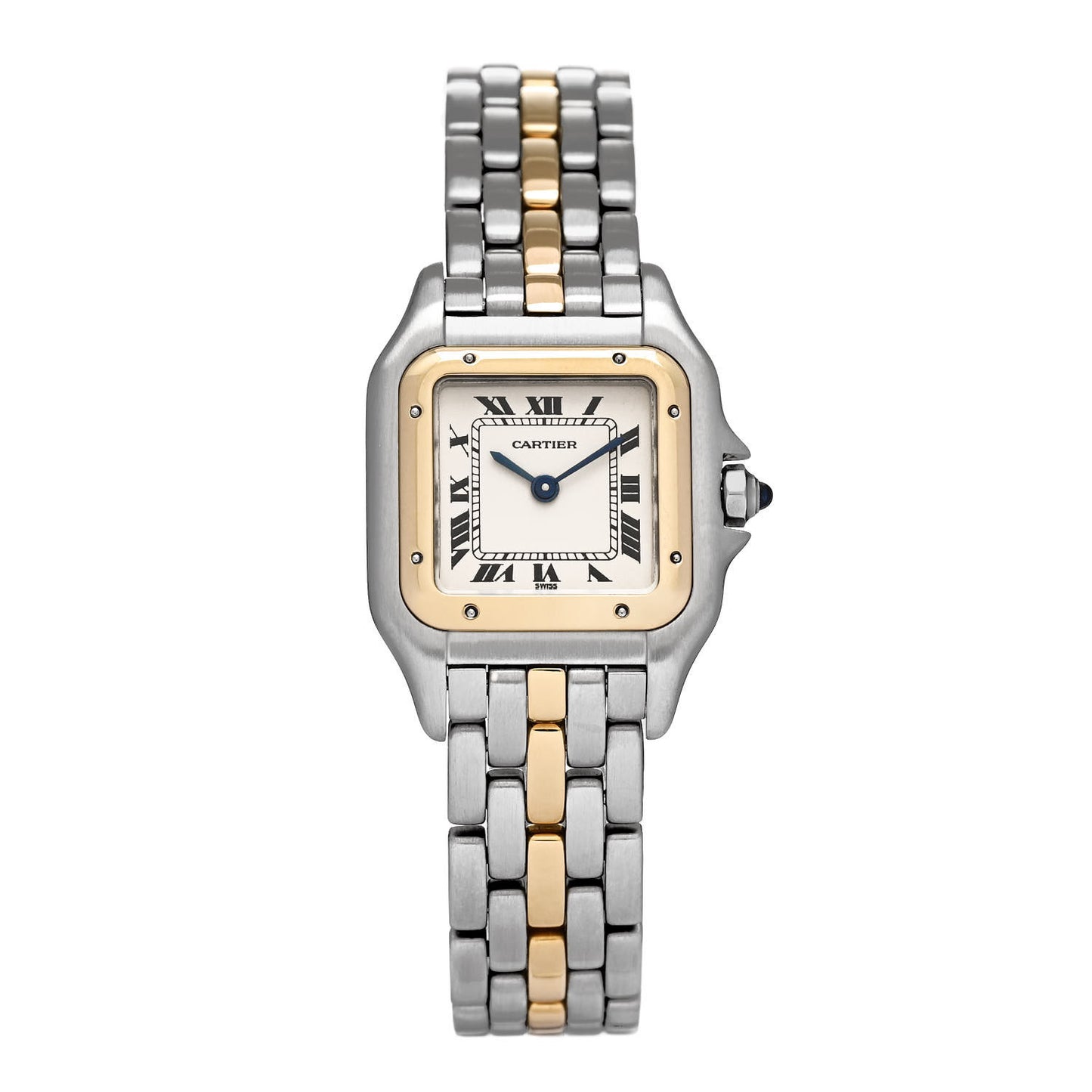 Stainless Steel 18K Yellow Gold 22mm Panthere Quartz Watch