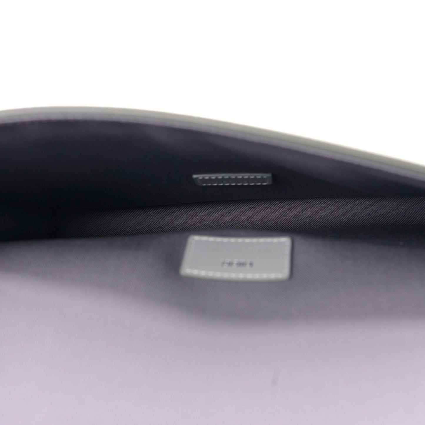 Coated Canvas CD Diamond Hit The Road A5 Pouch With Flap Gray