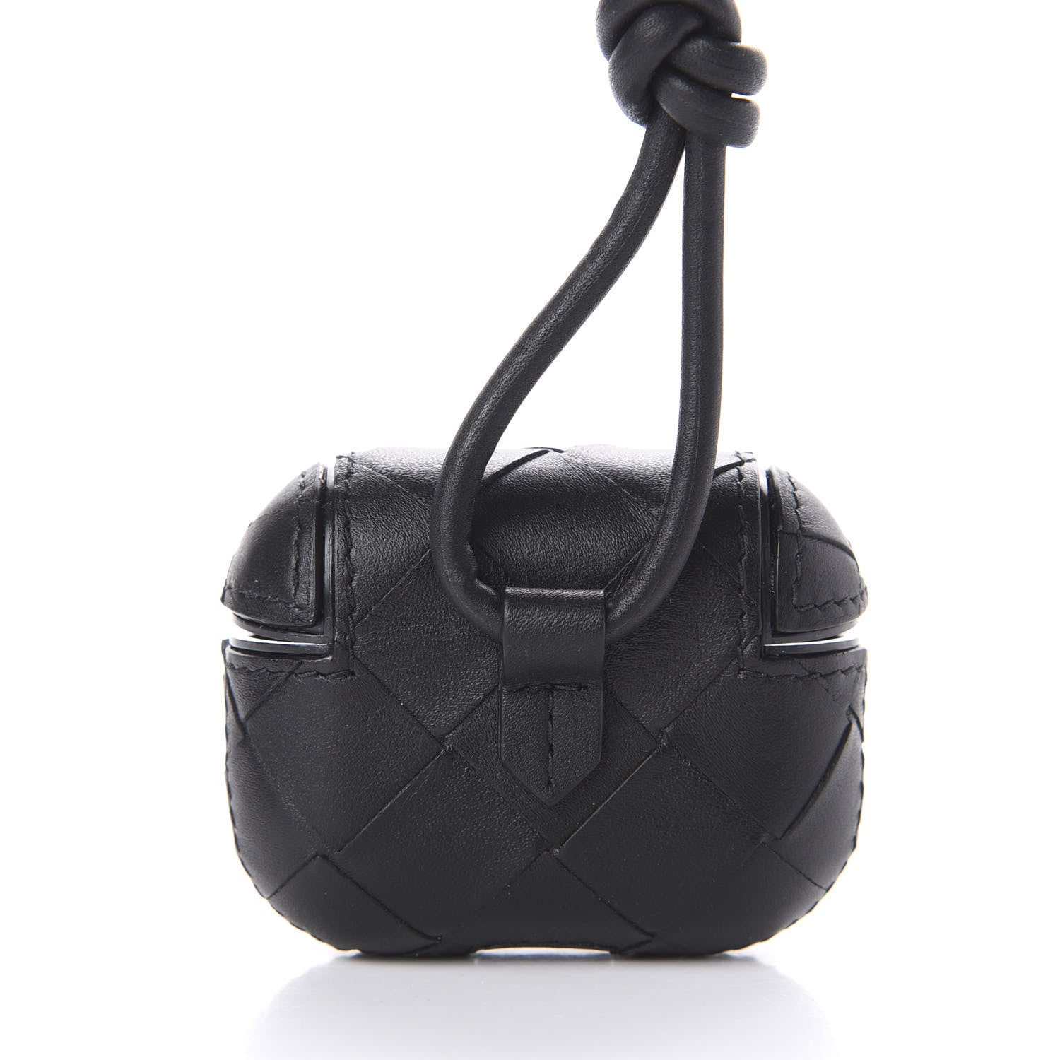 Bottega Veneta Nappa Intrecciato Airpods Pro Case Black 614492