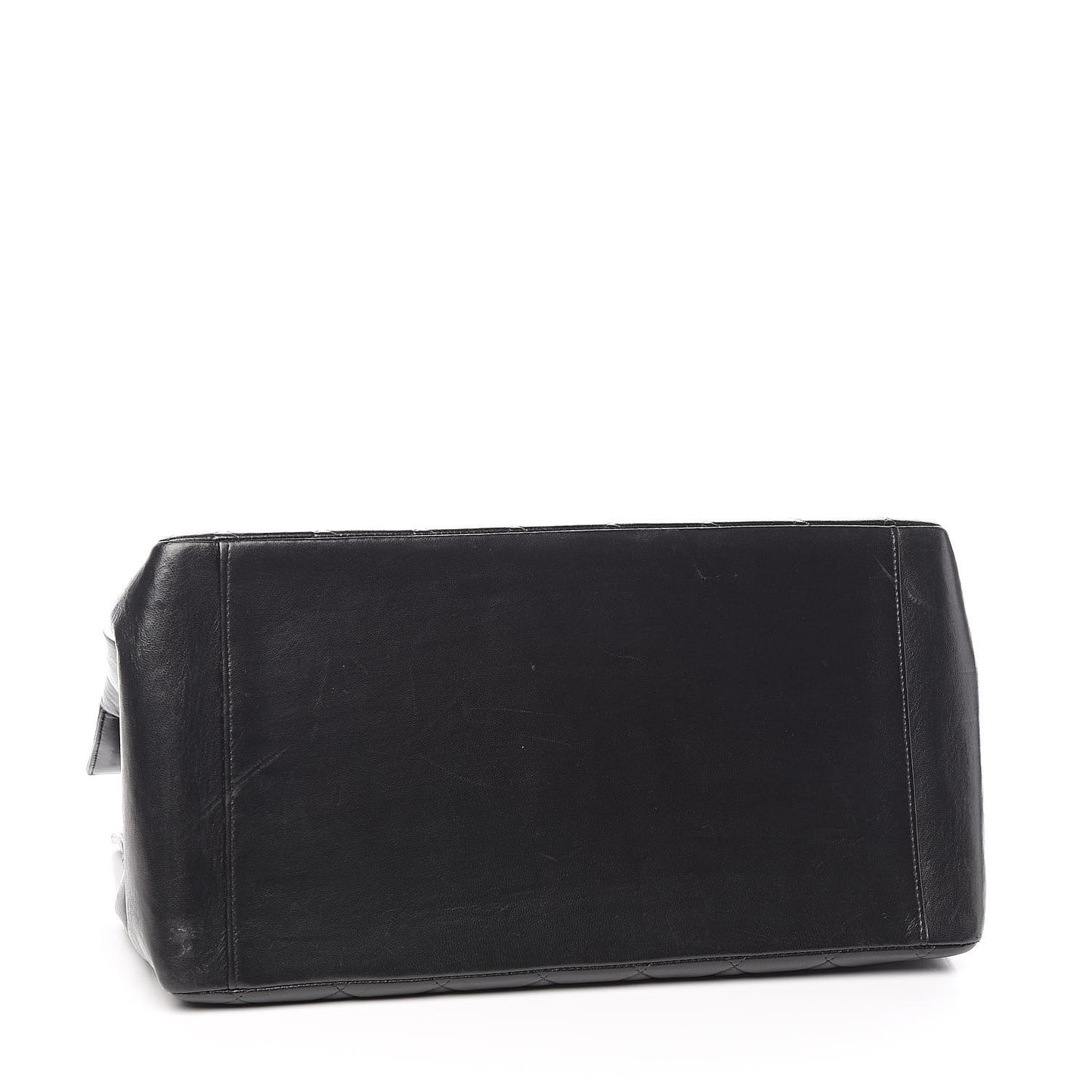 Lambskin Quilted Grand Shopping Tote GST Black