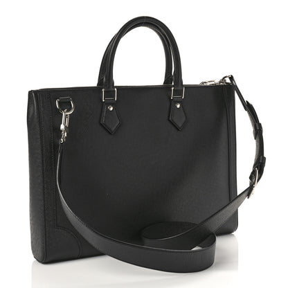 Louis Vuitton Taiga Slim Briefcase Black 3 of 8