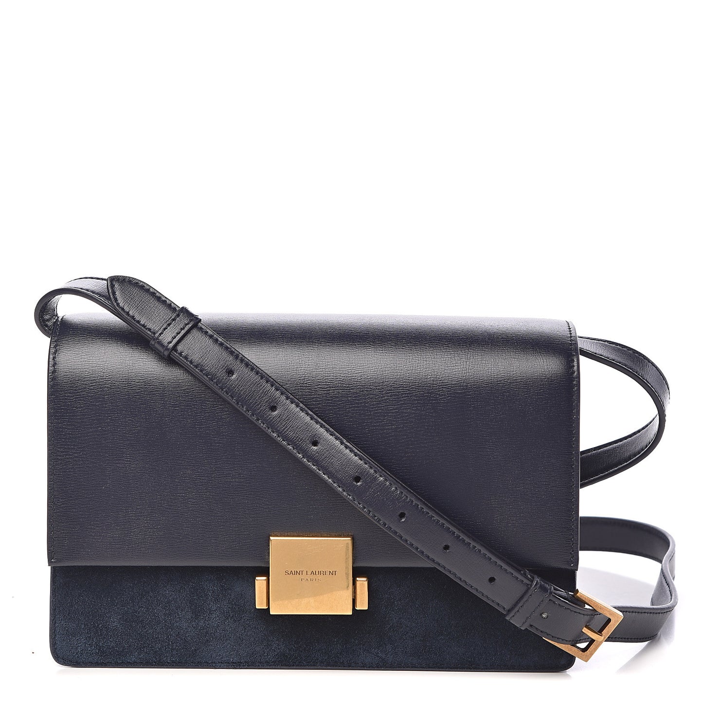 Smooth Calfskin Suede Medium Bellechasse Navy