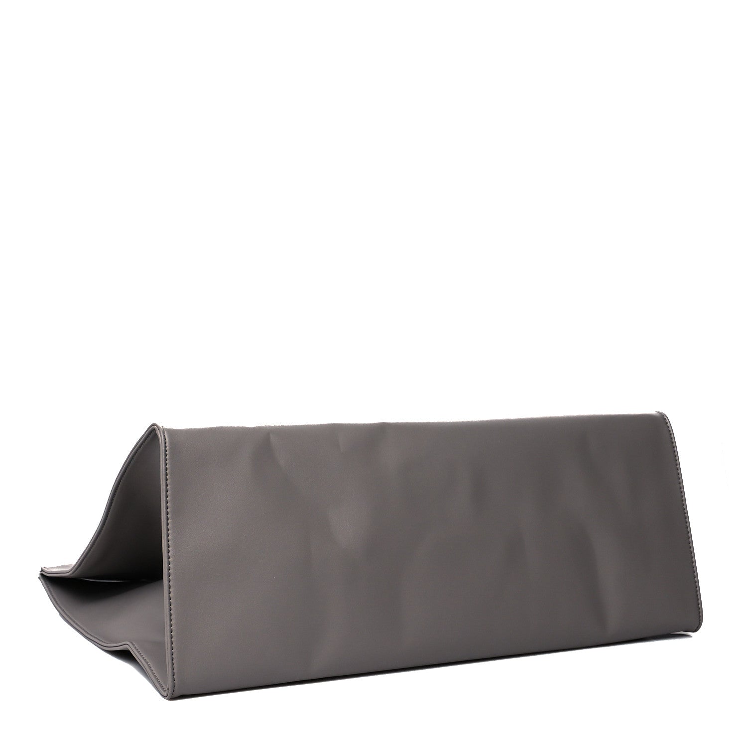Telfar Vegan Leather Large Shopping Bag Grey 4 of 10