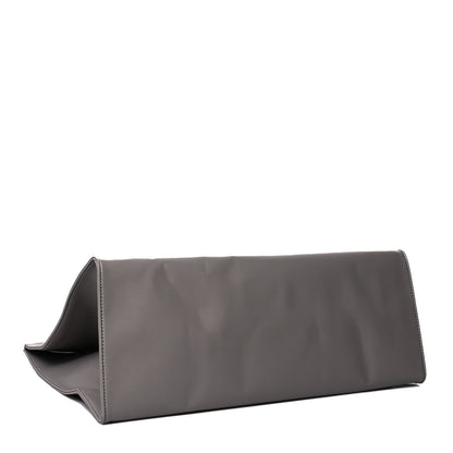 Telfar Vegan Leather Large Shopping Bag Grey 4 of 10