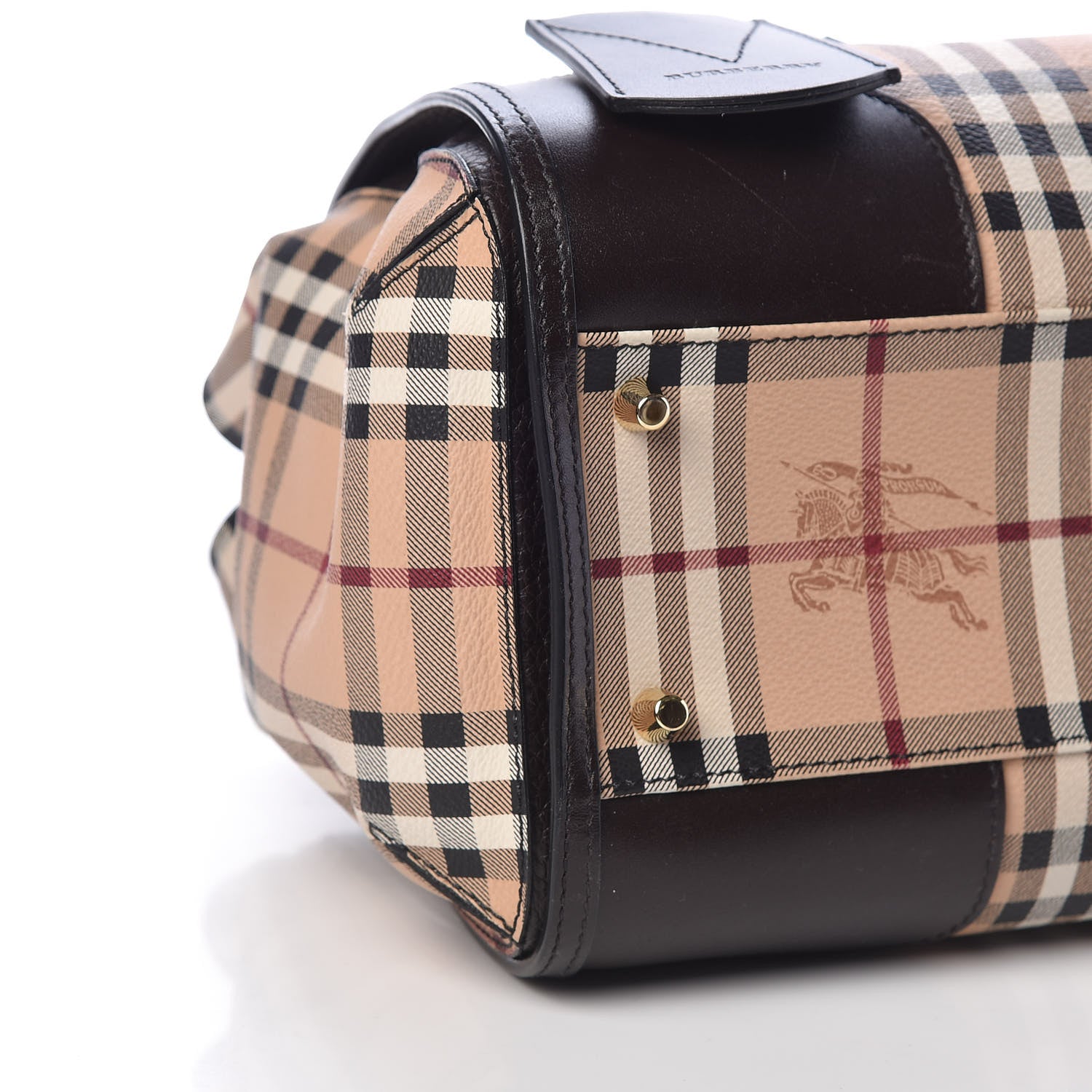 Burberry Haymarket Check Small Gladstone Chocolate 10 of 13