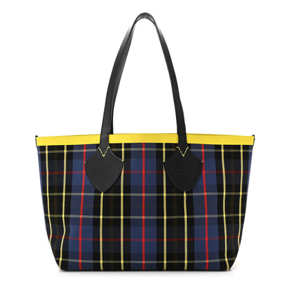Burberry Vintage Check Medium The Giant Reversible Tote Racing Green Cobalt Blue 1 of 17