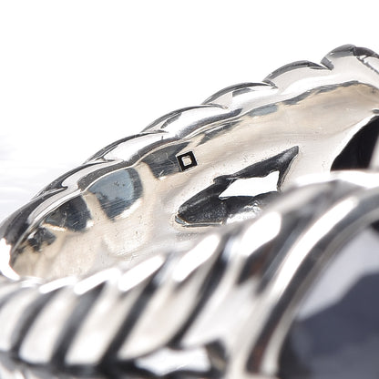 David Yurman Sterling Silver 18K Yellow Gold Hampton Blue Topaz Black Orchid Cable Cocktail Ring 49 5 6 of 6