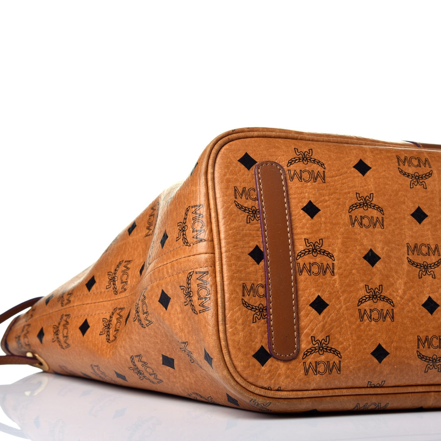 Visetos Medium Liz Reversible Shopper Tote Cognac
