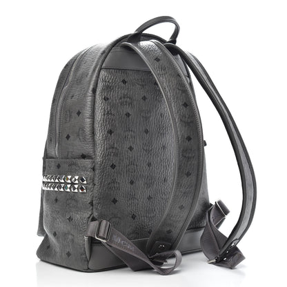 MCM Visetos Side Stud Medium Stark Backpack Grey 2 of 12
