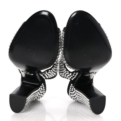 Prada Satin Crystal Calzature Donna 105mm Sandals 39 Cristal 5 of 7