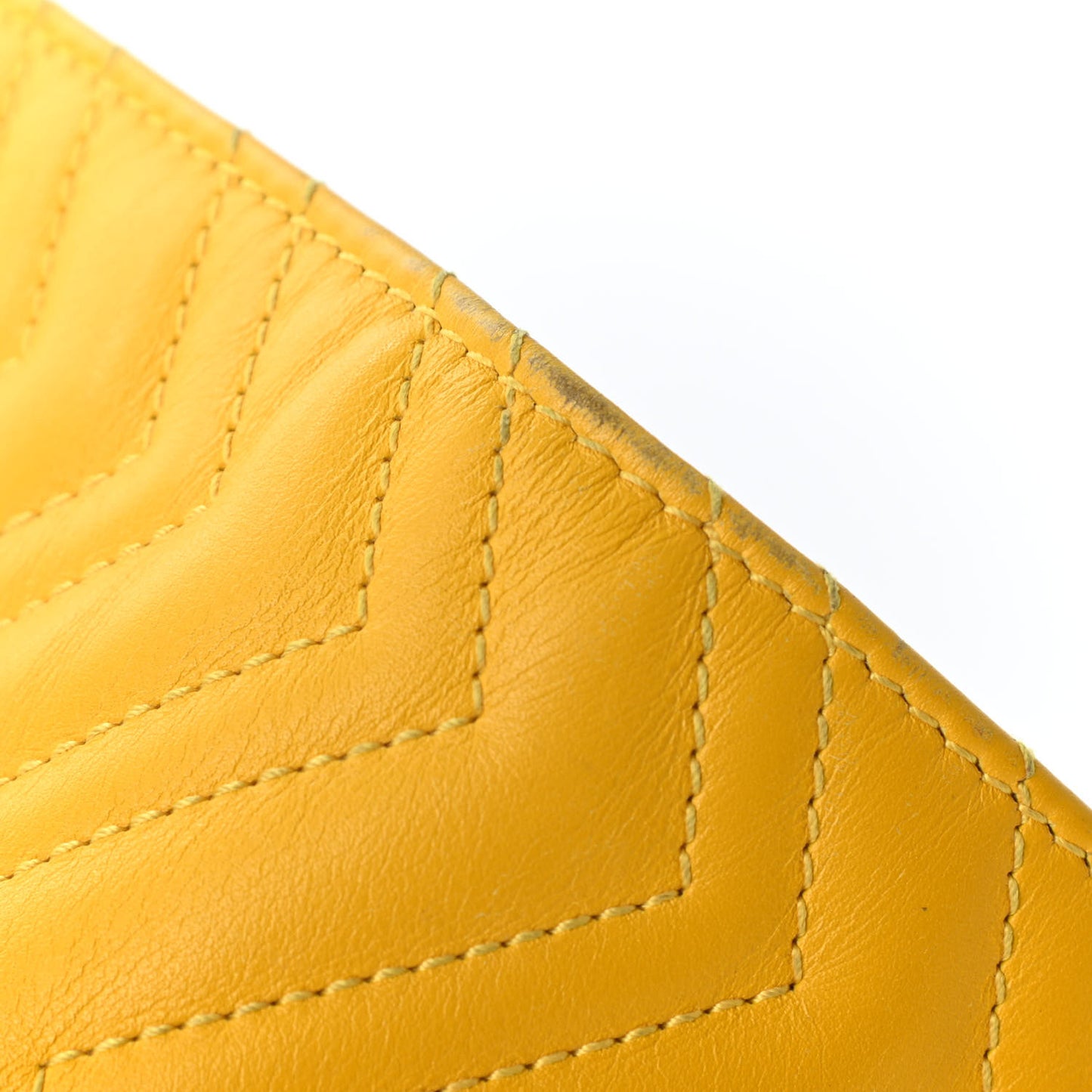 Calfskin Matelasse GG Marmont Card Case Stone Topaz