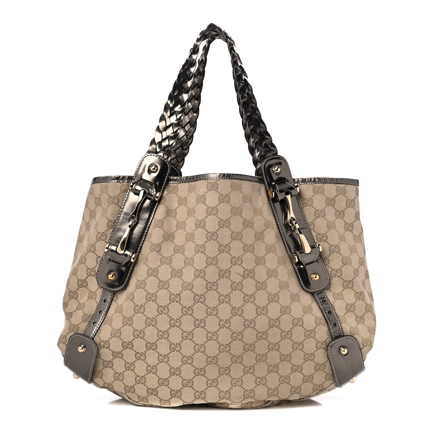 Gucci Monogram Medium Pelham Shoulder Bag Grey 1 of 21
