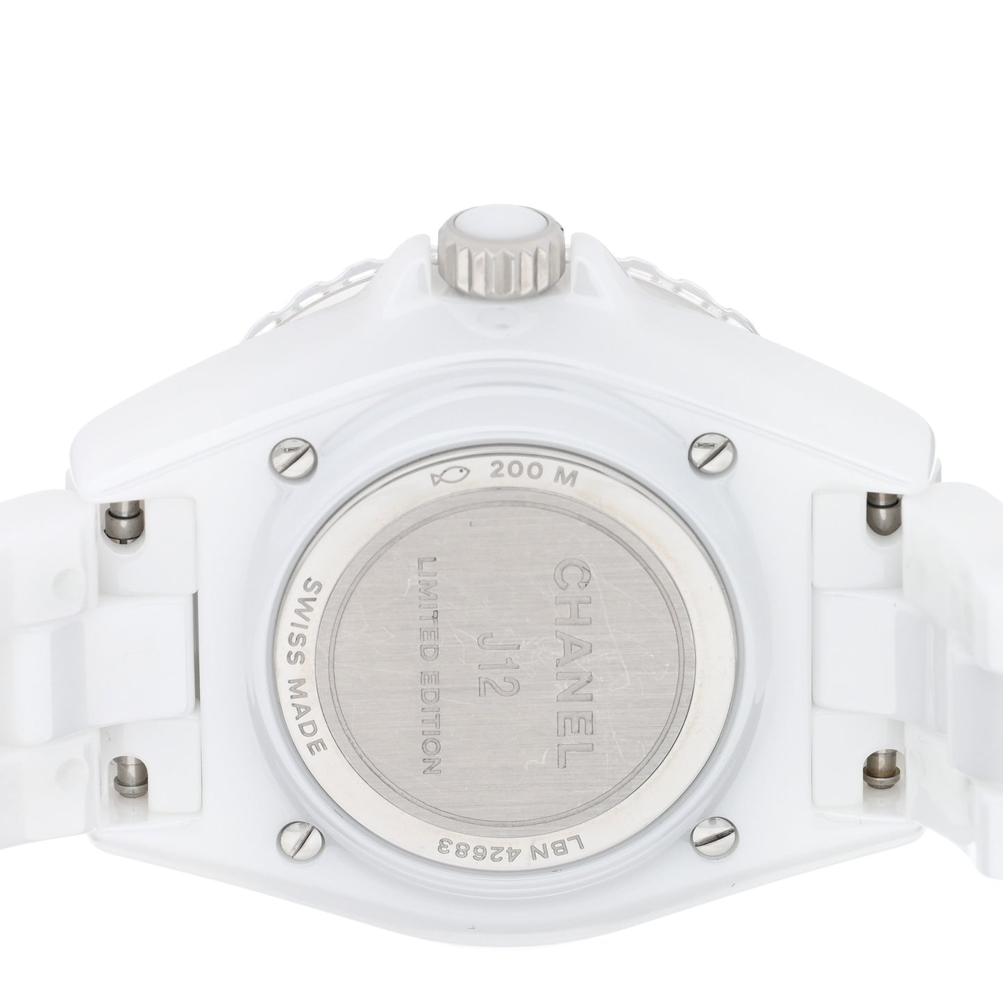 Stainless Steel Ceramic 33mm J12 Wanted de Chanel Limited Edition Automatic Watch White
