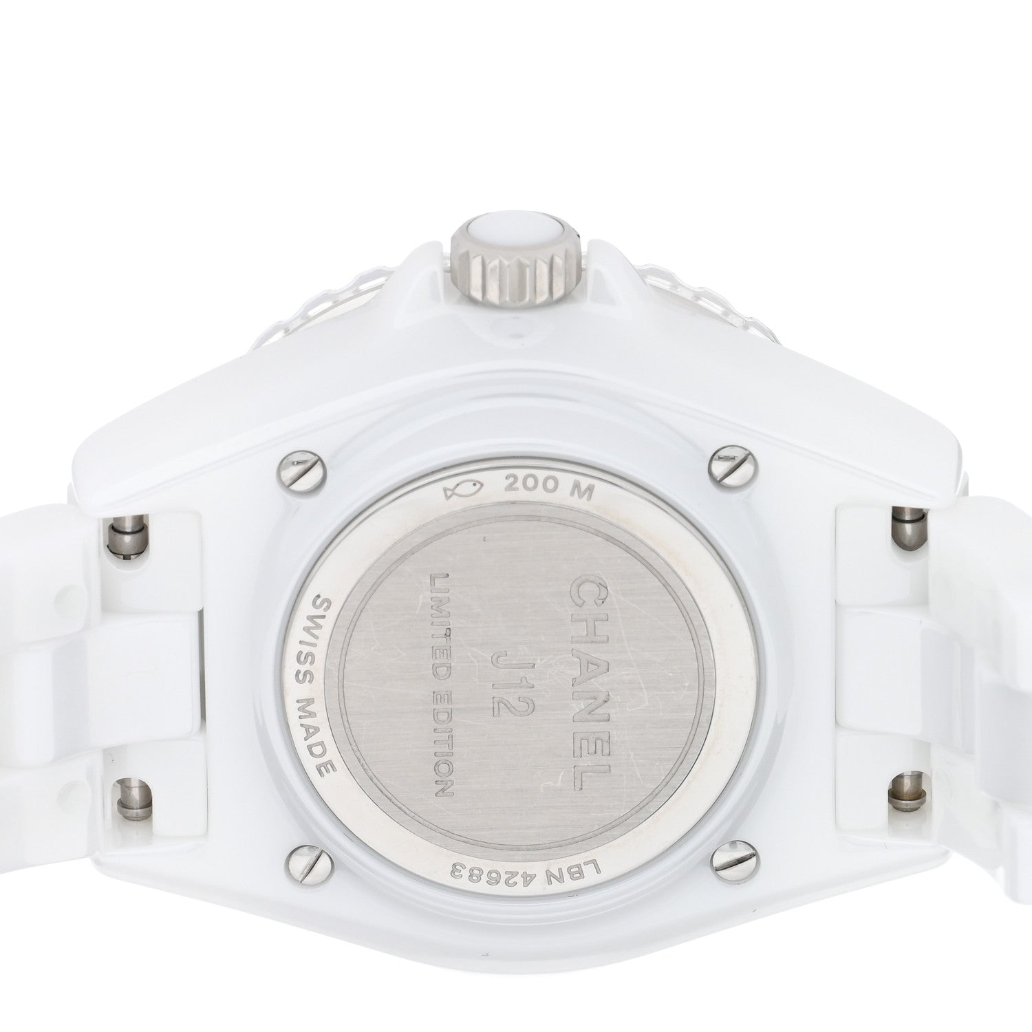 Chanel Stainless Steel Ceramic 33mm J12 Wanted de Chanel Limited Edition Automatic Watch White 4 of 5